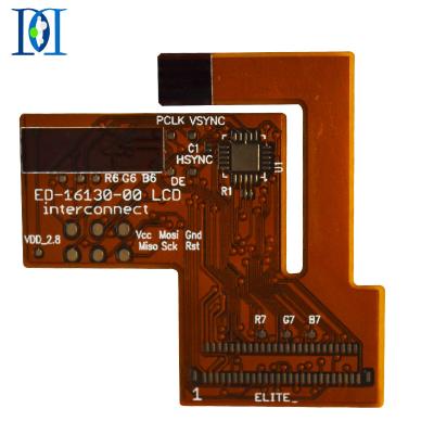 China Flexible Polyimide / Polyester ShengYi Base Material Adhesiveless FCCL PCB Board Design for sale