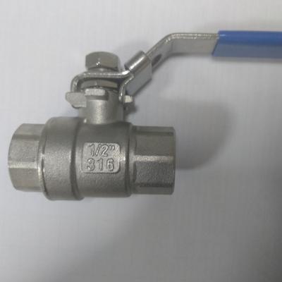 China General Stainless Steel 2 PC Ball Valve Threaded 1000WOG for sale