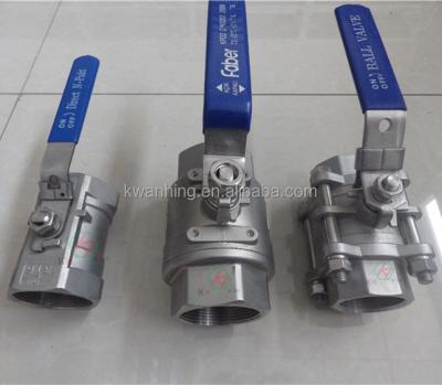 China General 2 Way 2 Inch 3inch cf8m Manual Stainless Steel Ball Valve Water Media 1pc 2pc 3pc Ball Valve Price for sale