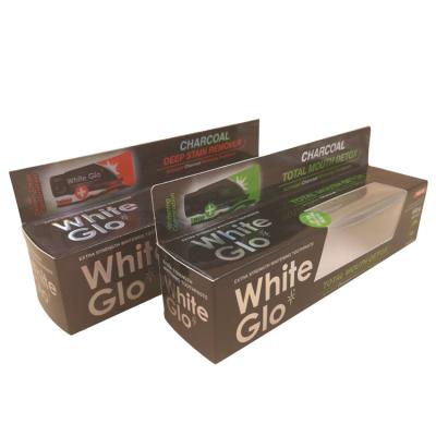 China Custom Wholesale High Quality Recycled Materials White Cardboard Small Toothpaste Logo Box Packaging Box for sale