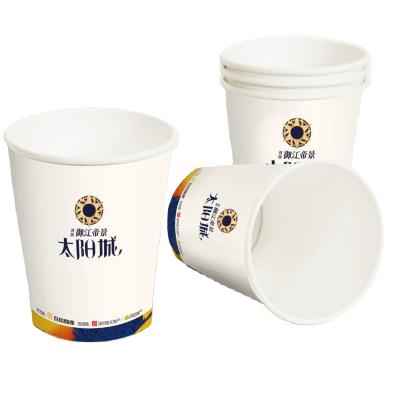 China Recyclable Disposable Paper Cups Customized Printed Paper Coffee And Milk Cups for sale