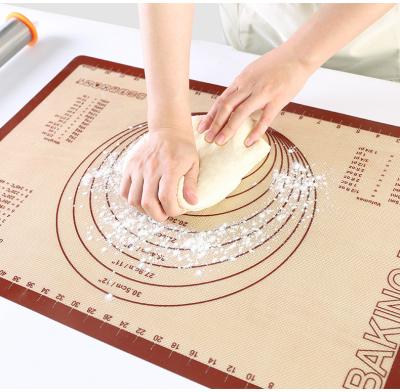 China Viable Baking Mat Oven Patisserie Tools Silicone Non-Stick Silicone Accessories Mat For Rolling Dough Pad Multi-size for sale