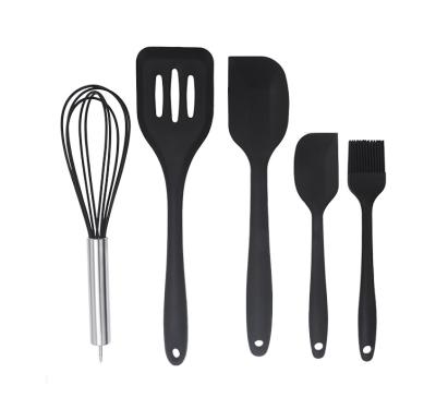 China Viable Wholesale Kitchen Utensils Waxing Spatula Cake Non-Stick Silicone Heat Resistant Spatula Set For Baking for sale