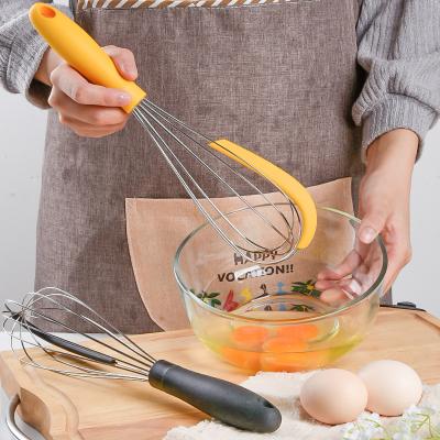 China Viable Metal Wire Stainless Steel Silicone Mini Egg Beater Hand Mixer Ball For Cooking Cordless Hand Mixer for sale