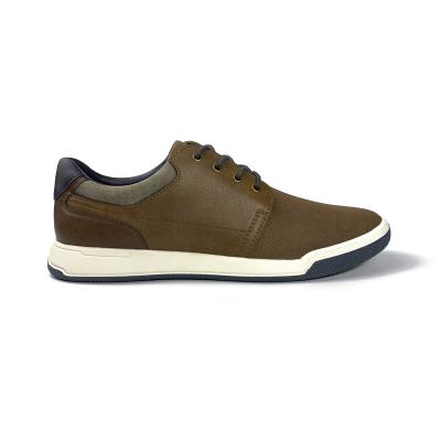 China OEM Anti-slippery Design Casual Leather Men's Shoes Solid Color Processing Custom Shoes for sale