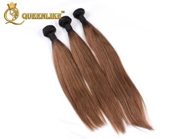 China Ombre 1b / #8 Virgin Human Hair Extensions , Malaysian 12 Inch Human Hair for sale