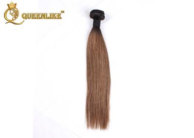 China Mixed Color 1b / 8 Ombre 100% Brazilian Human Hair Extensions Straight for sale