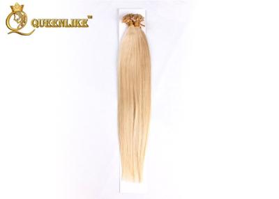 China Bleach Blonde Brazilian Body Wave U Tip Hair Extensions Grade 6A / 7A / 8A Virgin Hair for sale