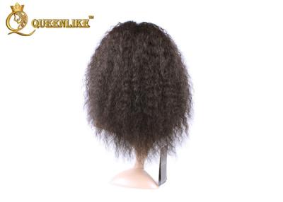 China Soft Deep wave Lace Front Human Hair Wigs , 100% Virgin Unprocessed Half Lace Wig for sale