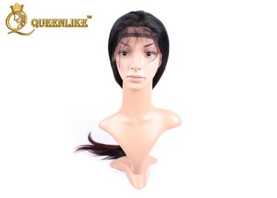 China Unprocessed 100% Indian Full Lace Human Hair Wigs Straight With Baby Hair for sale