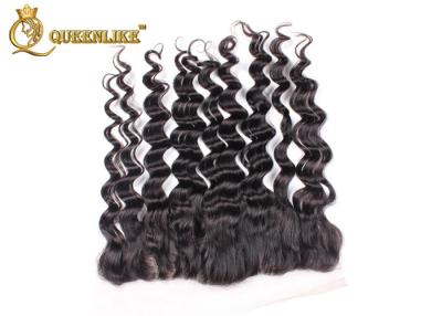 China Customized Malaysian Natural Wave Lace Frontal Closures 13*4 for sale