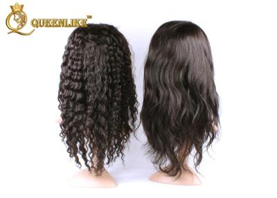 China Mixed Color 100% Peruvian Glueless Full Lace Human Hair Wig With Combs / Straps for sale