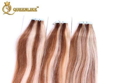 China Malaysian Straight Tape In Double Drawn Human Hair Extensions 14 Inch For Black Women for sale