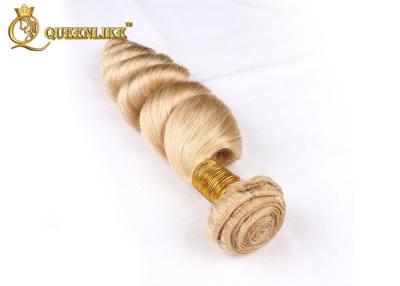 China Processed Thick Weft Weave Bundles 613# Loose Wave Soft Peruvian Human Hair for sale