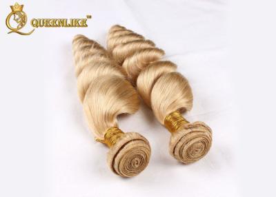 China Peruvian Bouncy Loose wave Human Hair Extensions Processed 613# for sale