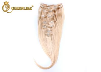 China Silky Straight 24 Inch Clip In Hair Extension , Real Human Hair Weave for sale