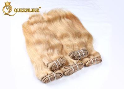 China Blonde 613# European Silky Straight Human Hair Extensions No shedding for sale