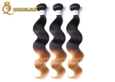 China Glam 100% Unprocessed Malaysian Virgin Hair Black To Blonde Ombre Hair Extensions for sale