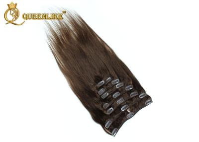 China Long 26'' 28'' 30'' 4# Clip In Virgin European Hair Extensions For White Women for sale