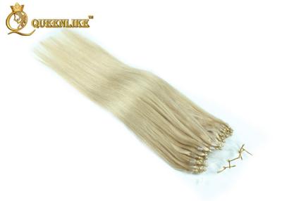 Cina Estensioni brasiliane dei capelli con i micro anelli, capelli umani diritti di colore di Blonds in vendita