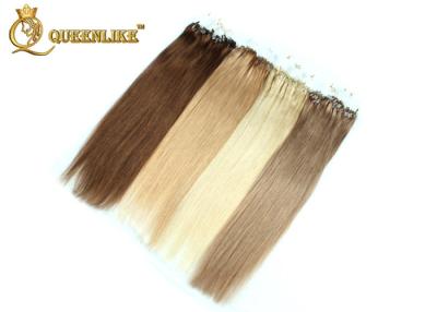 China Chocolate Color Micro Loop Human Hair Extensions Tangle Free Full Ending Great Length for sale