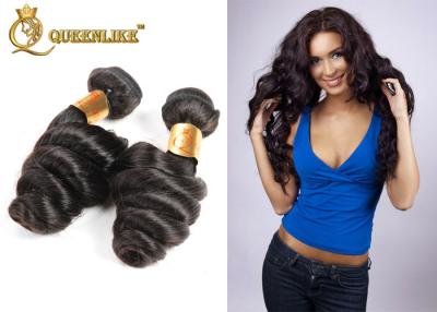 China Cabello humano peruano del color natural 3 paquetes para la extensión floja principal completa del pelo de la onda en venta