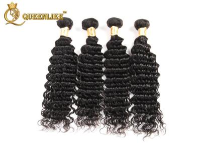 China 100g Each Bundle Soft And Smooth Raw Indian Deep Wave Human Hair Weave , Indian Remy Hair for sale