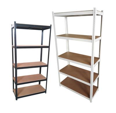 China Corrosion Protection Shelving Warehouse Rack Adjustable Shelf Unit 5 Tier Heavy Duty Metal Shelving Unit for sale