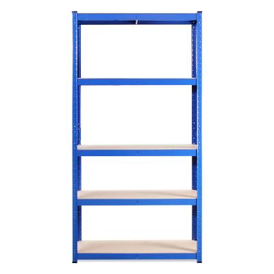 China Storage Burying Heavy Duty 5 Layers Metal Steel Warehouse Shelf Stacking Storage Shelving Rack for sale