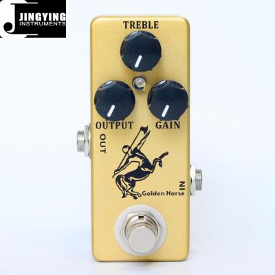 China GUITAR Manufacturers Wholesale Gold Mini Guitar Effect Pedal Overdrive Gear Horse for sale