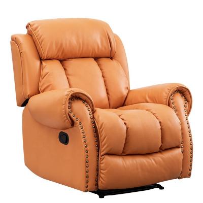 China Massage Salon Furniture Single Seat Leather Recliner Manual Air Recliner Sofa With Massage for sale