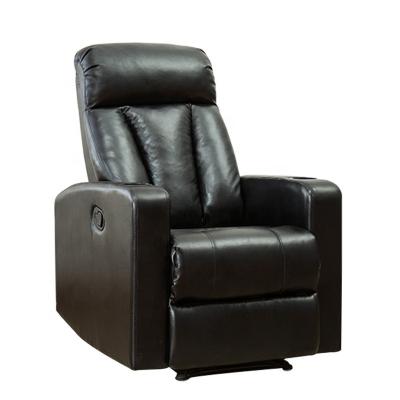 China Manual Modern Theater Leather Home Theater Furniture Manual Recliner Chair for sale