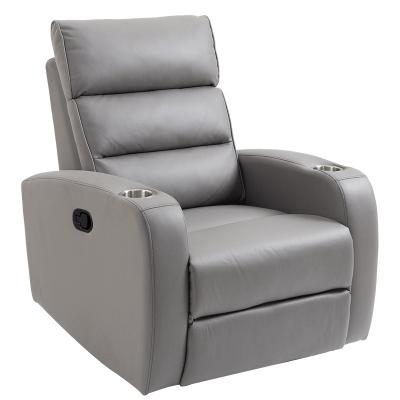 China Manual Home Theater Living Room Movie Recliner Manual TV Chair Sofa With Cup Holder for sale