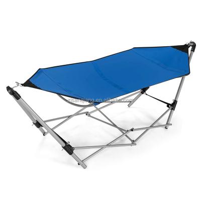 China Modern Portable Hammock Chair Stand With Carry Bag Outdoor Folding Hammock With Stand for sale