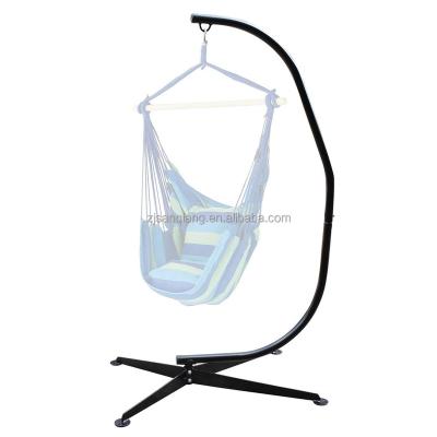 China C Style Adult Heavy Duty Hammock Chair Stand Outdoor Hammock With Stand for sale