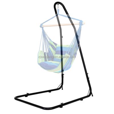 China Industrial Height Adjustable Hammock Metal Frame Hammock Hanging Swing Chair Stand for sale