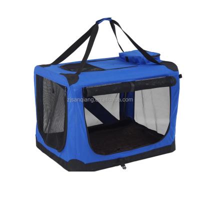 China Breathable Airline Approved Foldable Pet Travel Carrier Bag Portable Raised Bed for sale