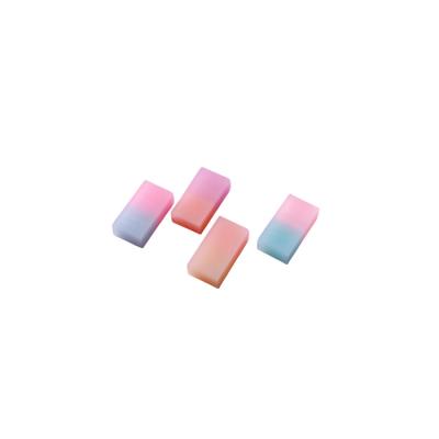 China Office Eraser Wholesale Customized KAWAII Soft PVC Pencil Eraser 2-Color Rubber for Office and School Use for sale