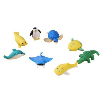 China Promotional Eraser Wholesale  Custom Cute Kawaii Mini Pencil Rubber Eraser 3D Animal Rubber Promotional Eraser for kids for sale