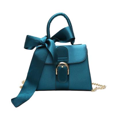 China Fashion Lady Purses And Handbags Classic Evening Clutch Velvet Bags Shoulder For Women Bow Velvet Handbags for sale