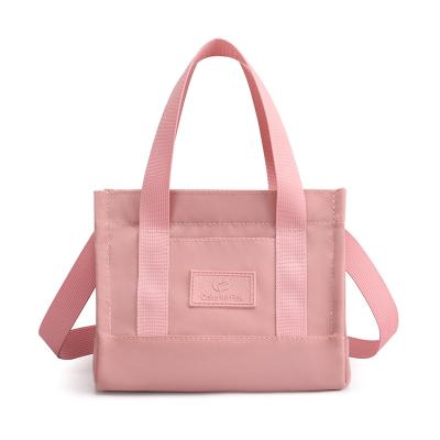 China HOT SALE Foldable Nylon Tote Bags Letter Style Pattern Fashion For Woman Fashion Zipper Handle Bags Shoulder Handbags for sale