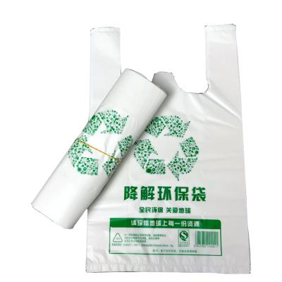 China Low Price Custom 100% Disposable Biodegradable PLA Compostable Plastic Shopping Bag for sale