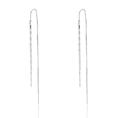 China Trendy Fashion Trendy 14k Gold Long Dangle Korean Tassel Statement Tendril Earrings 2021 Te koop