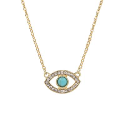 Китай Hot Sale Romantic Alloy Gold Plated Angel Eye Pendant Multi Layered Demon Eye Necklace продается