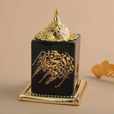 China 2020 New Arabia Hot Sale Design Resin Censer Cup Shape Creative Arabic Censer With Handle for sale