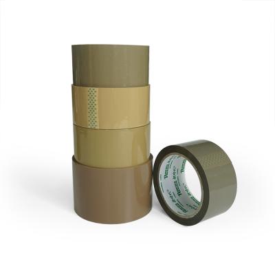 China Waterproof 2 Inch Brown OEM Wrapping Adhesive Tape Roll 66m 70x100 Wrapping Brown Tape for sale