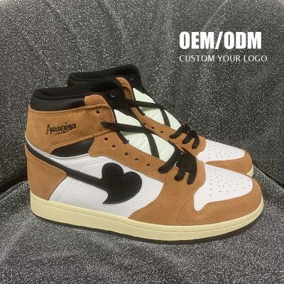 China Famous Brand Sport Shoes Sneakers Men Custom Shoes Genuine Leather High Pro Grain Genuine Custom Logo Customization Men Quality Casual Lichi Leather for sale