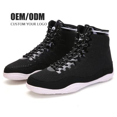 China 2023 New Arrival Boxing Shoes Breathable Rubber Outsole Shoes Costom Breathable Wrestling Shoes For Wrestling for sale