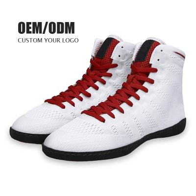 China Professional Breathable Non Slip Training Boots Wrestling Shoes New Design Mens Boxing Shoes for sale