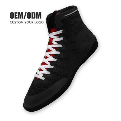 China Hot Sales Factory Professional Non-slip Men's Breathable Boxing Sanda Shoes Wrestling Shoes for sale